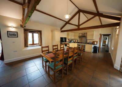 The Wheel House dining and kitchen area