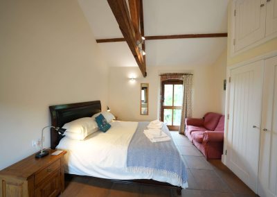 Master bedroom in the Wheel House